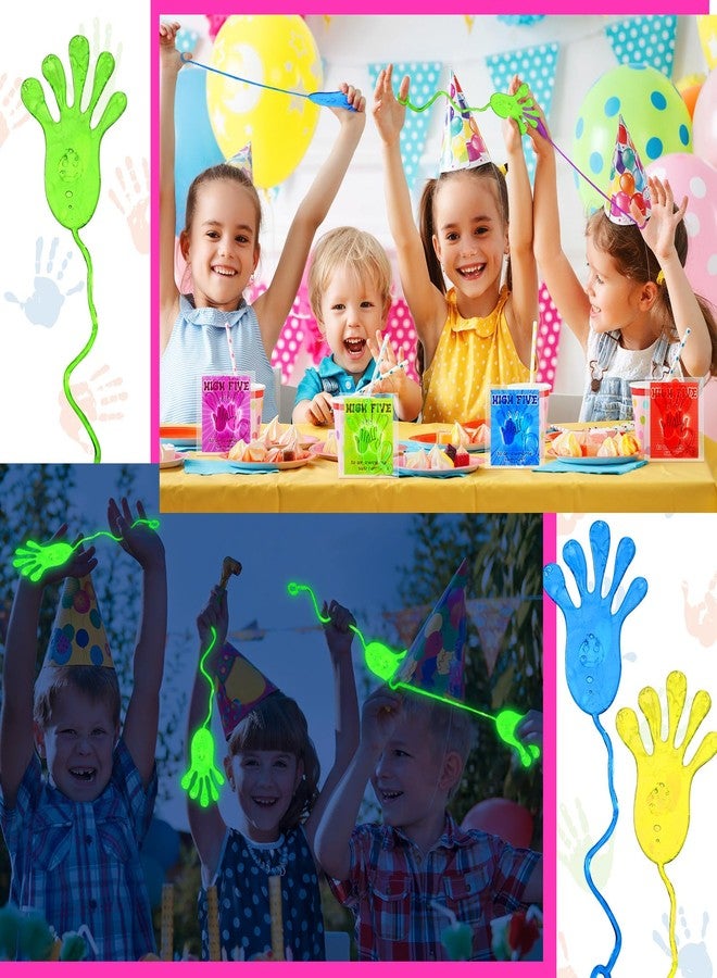 Realspring 50 Pcs Sticky Hands Stretchy Fingers Gifts from Teacher Summer Bulk Gifts Sticky Hands Party Favors Supplies(Glow) - Image 4